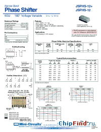 Datasheet JSPHS-1000+ manufacturer Mini-Circuits